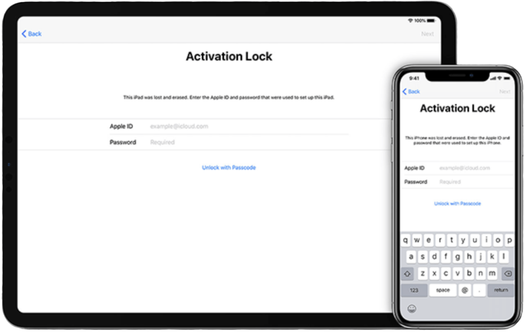 iCloud Lock iPhone iPad